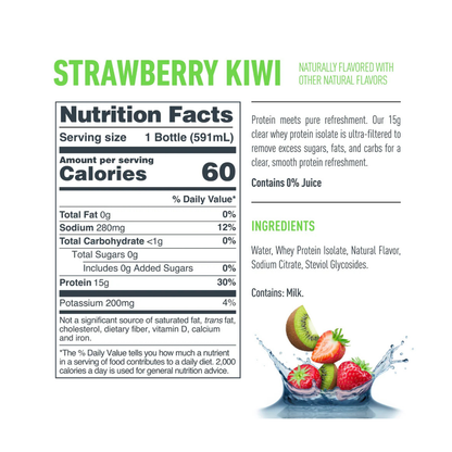 Isopure Protein Water strawberry kiwi
