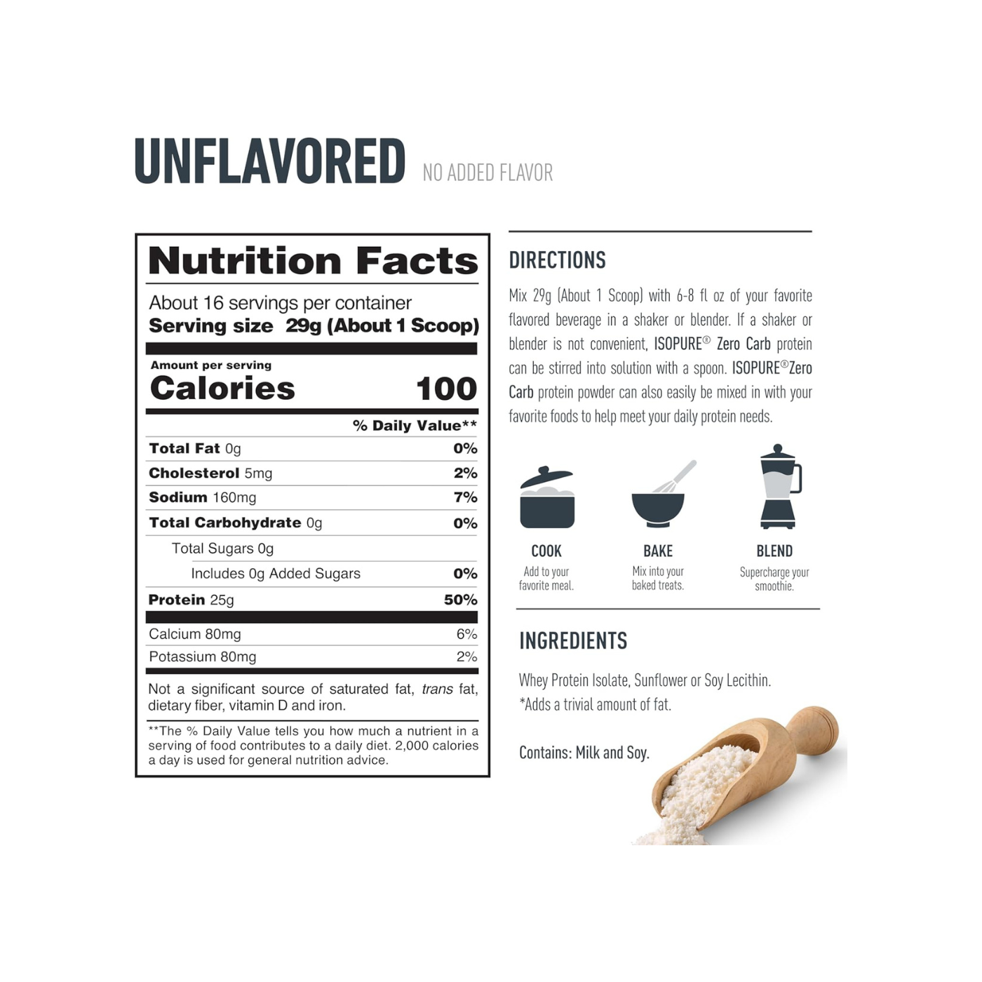 Isopure Zero Carb Unflavored