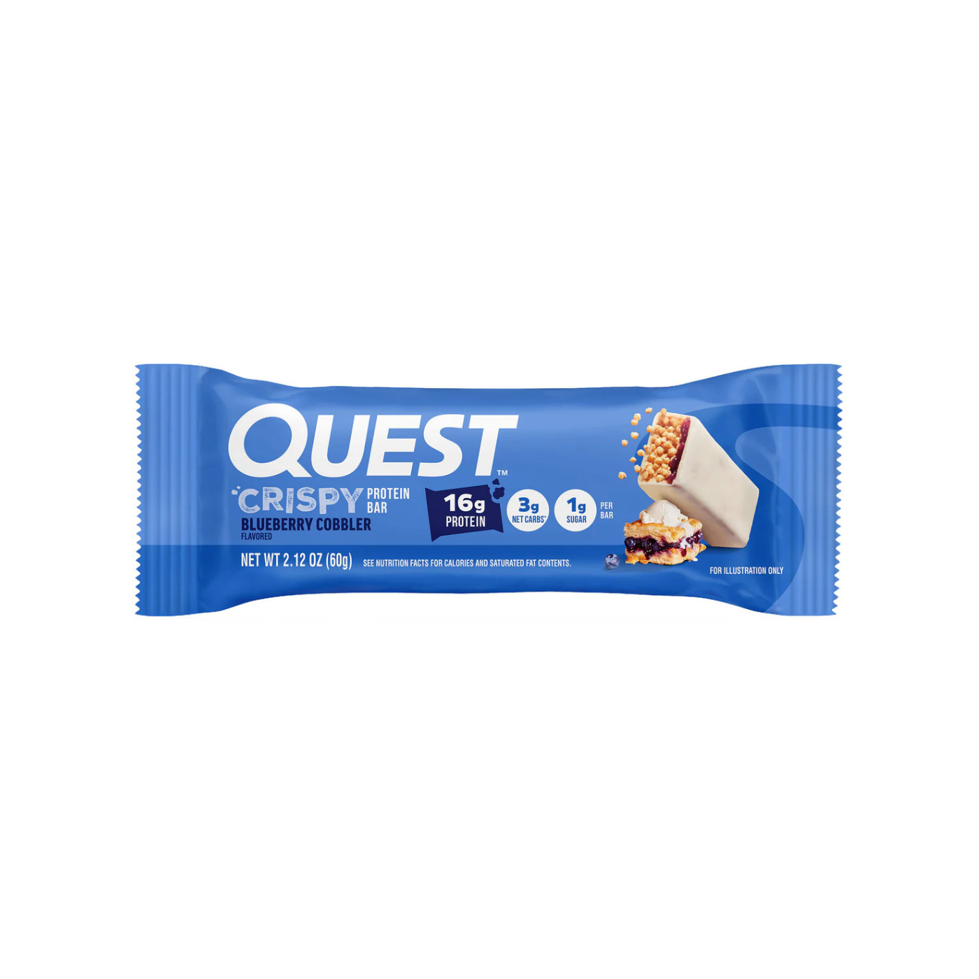 Quest Hero Crispy Blueberry Cobbler