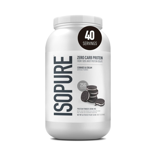 ISOPURE Zero Carb sabor Cookies & Cream 3 lb