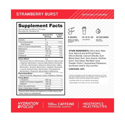 Amino Energy Box Strawberry Burst