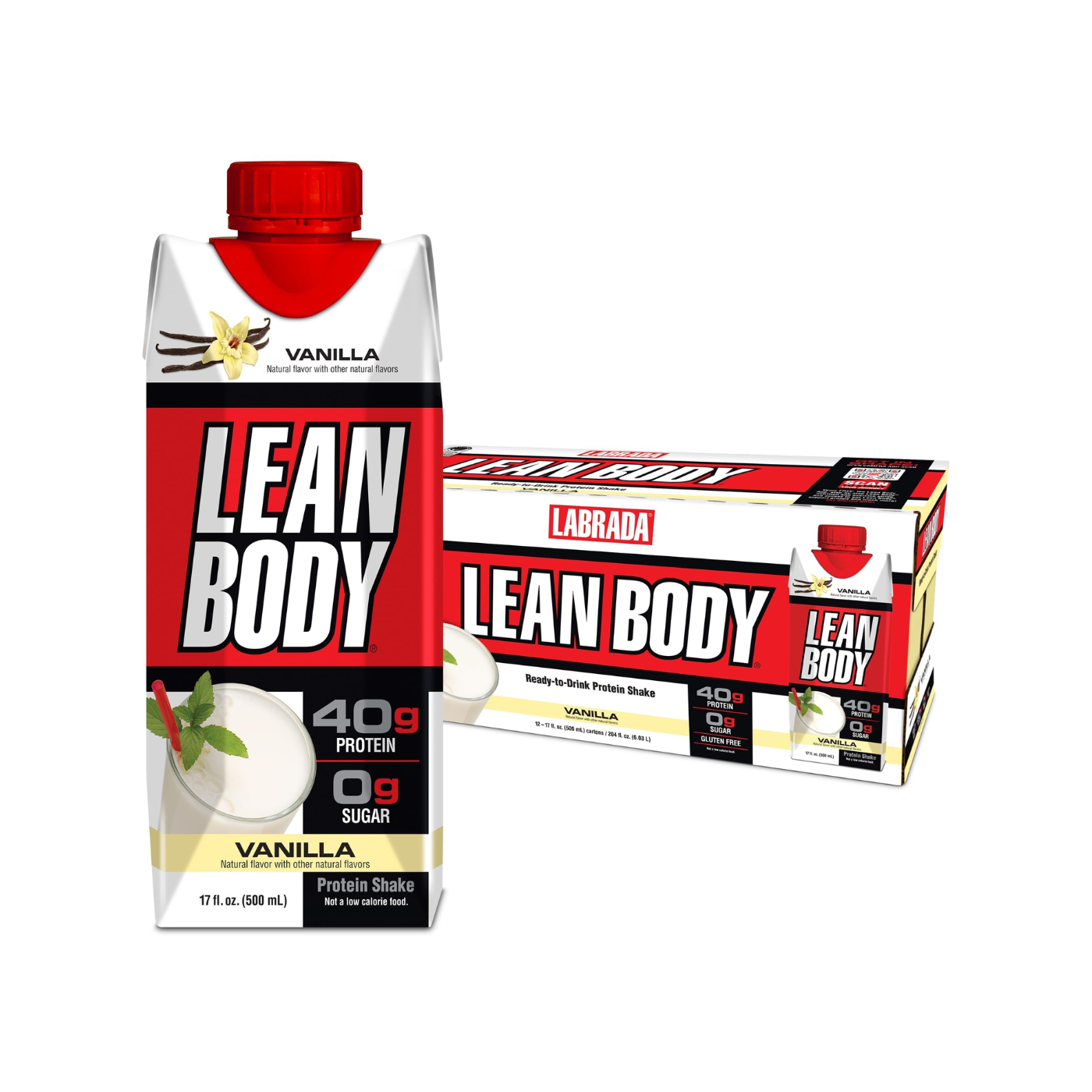 Lean Body Vanilla caja de 12 unidades