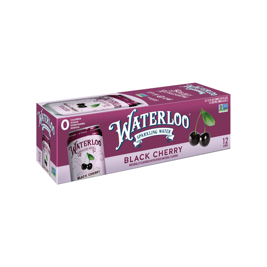 Agua Espumosa Black Cherry caja 12 unidades