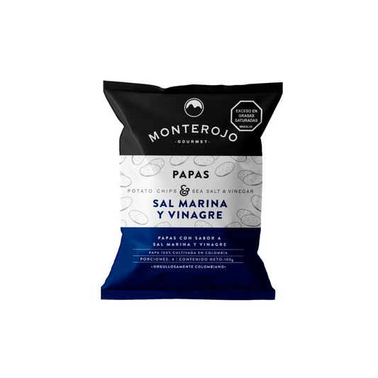 Monte Rojo Papas Sal Marina y Vinagre 100g