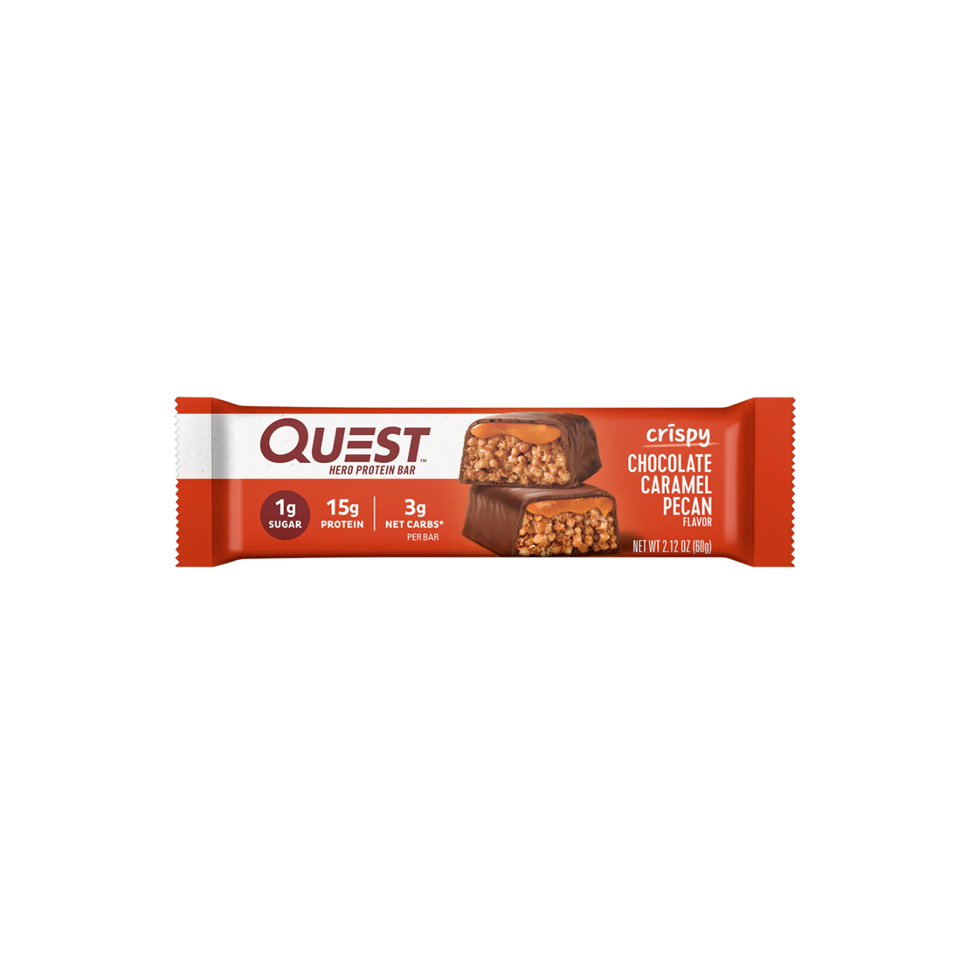 Quest Hero Crispy Chocolate Caramel Pecan