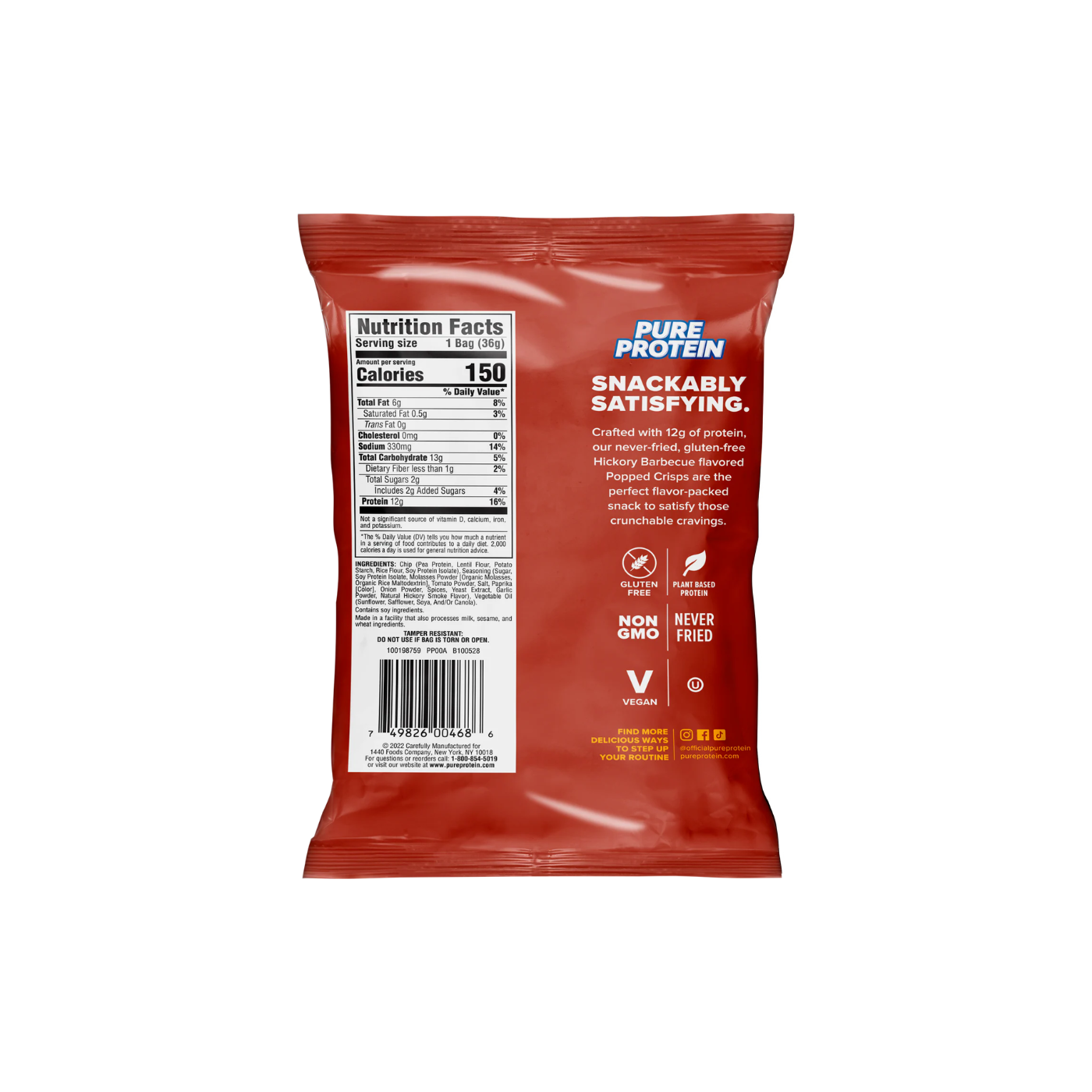 Pure Protein Popped Crisps BBQ