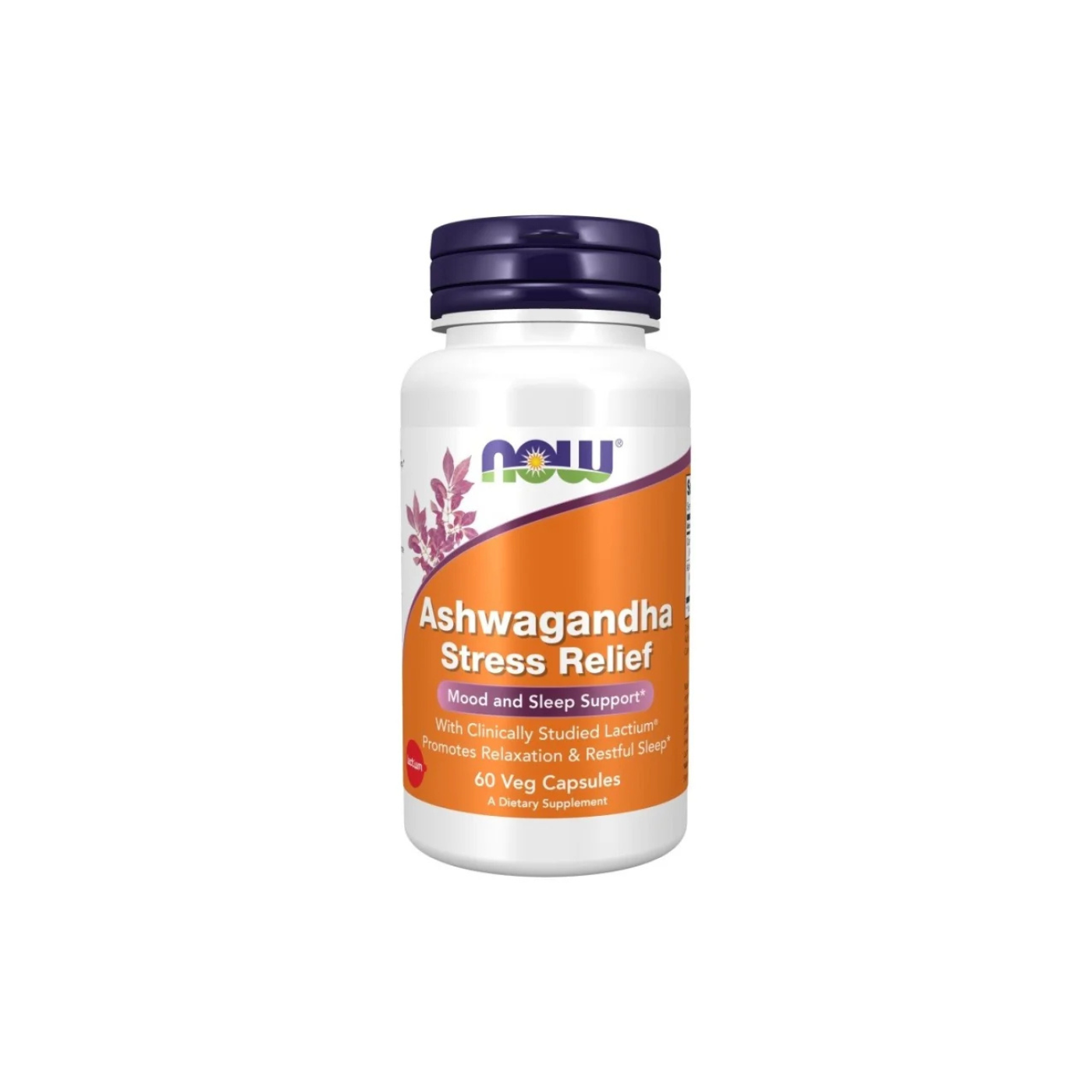Now Ashwagandha Stress Relief Veg Capsules