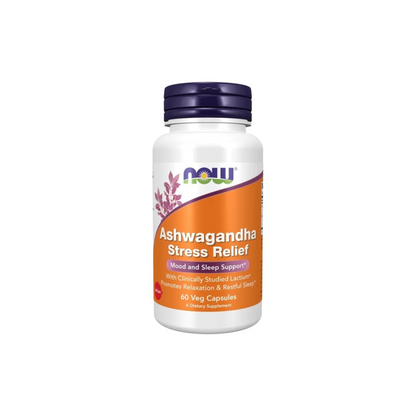 Now Ashwagandha Stress Relief Veg Capsules