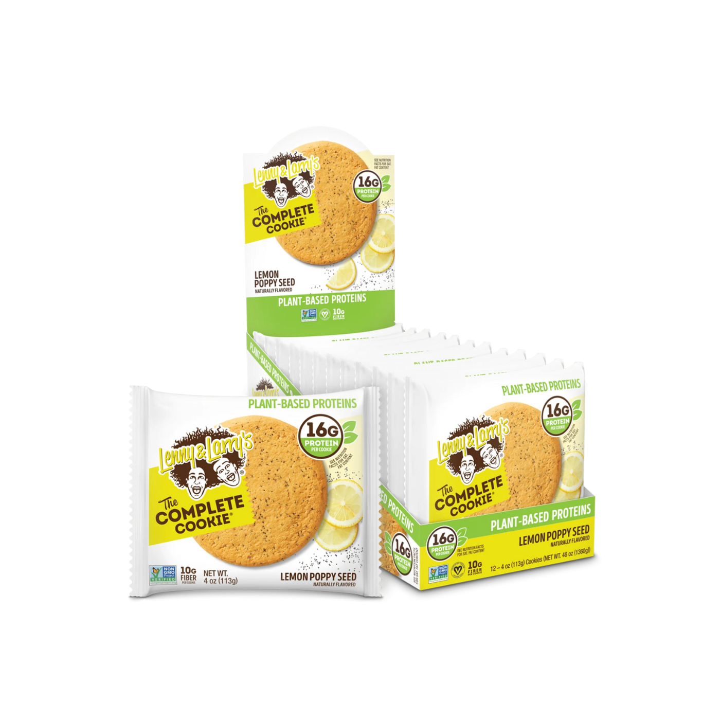 The Complete Cookie Lemon Poppy Seed caja 12 unidades