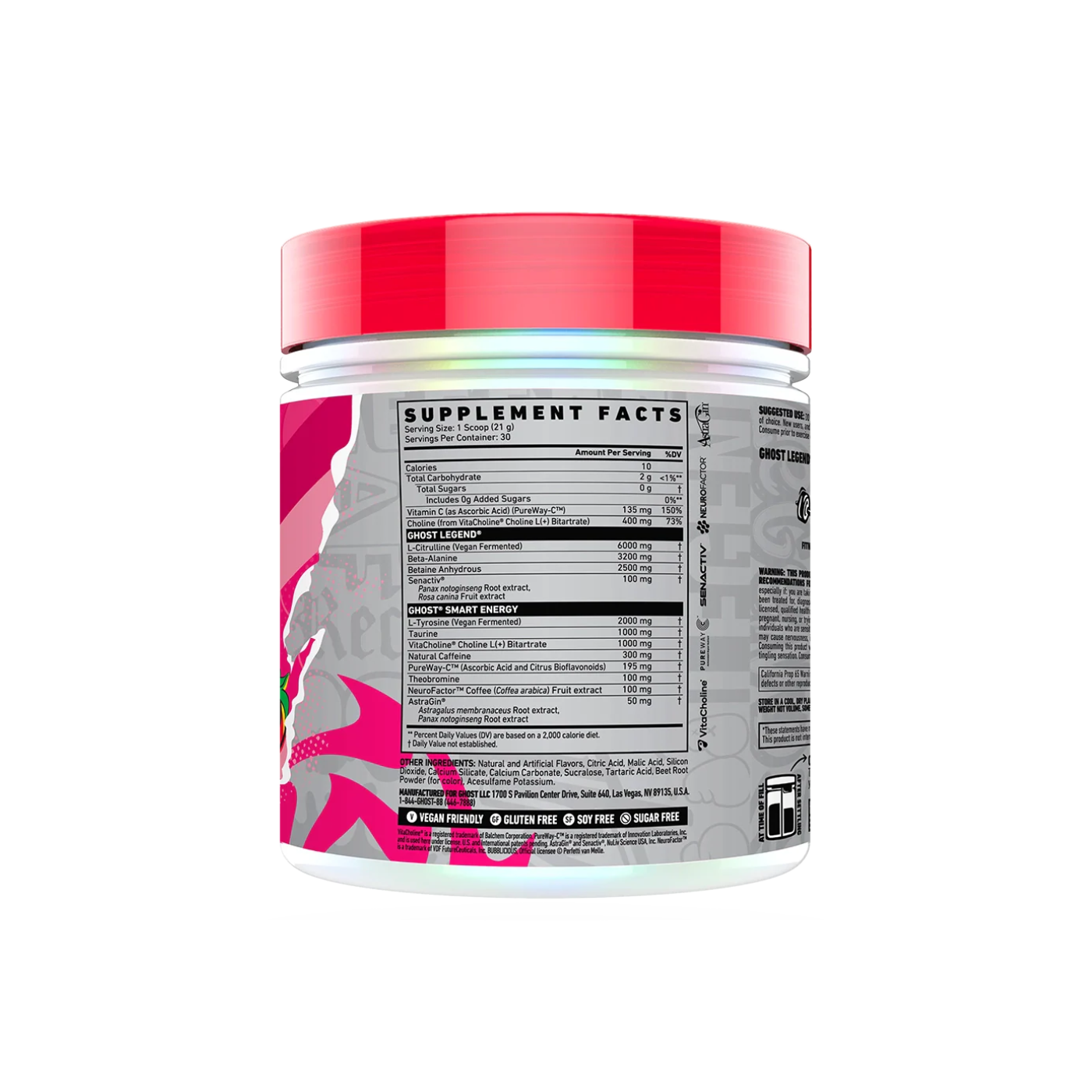 Ghost Legend Bubblicious Strawberry Splash