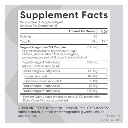SR Vegan Omega 3-6-7-9