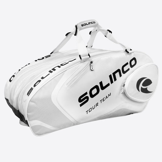 Solinco 15 Pack Tour Racquet Bag Whiteout