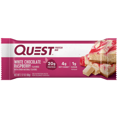 Quest Barra White Chocolate Raspberry